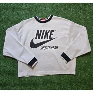 Nike Sportswear Sweatshirt Cropped 'White' (Women's M)